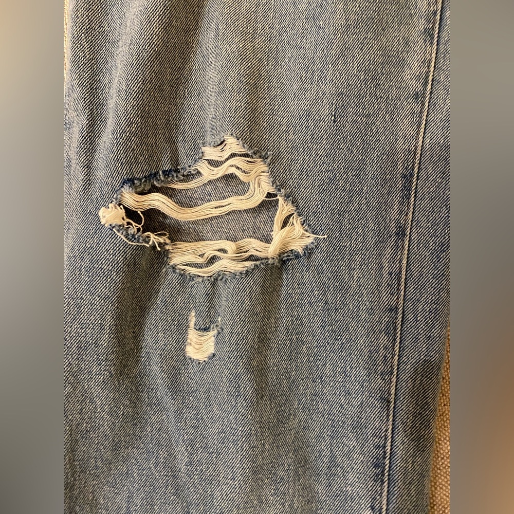 MADEWELL Baggy Straight Jeans in Earlhurst Wash: Ripped Edition nd550 - Picture 7 of 11